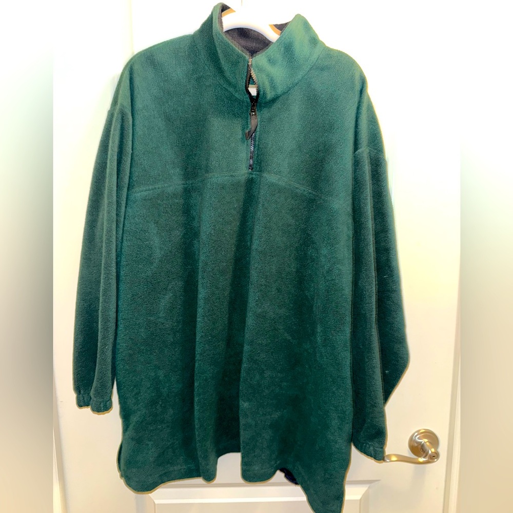 Prospirit Women's Forest Green Zip-Up Sweater ~ Size 22/24